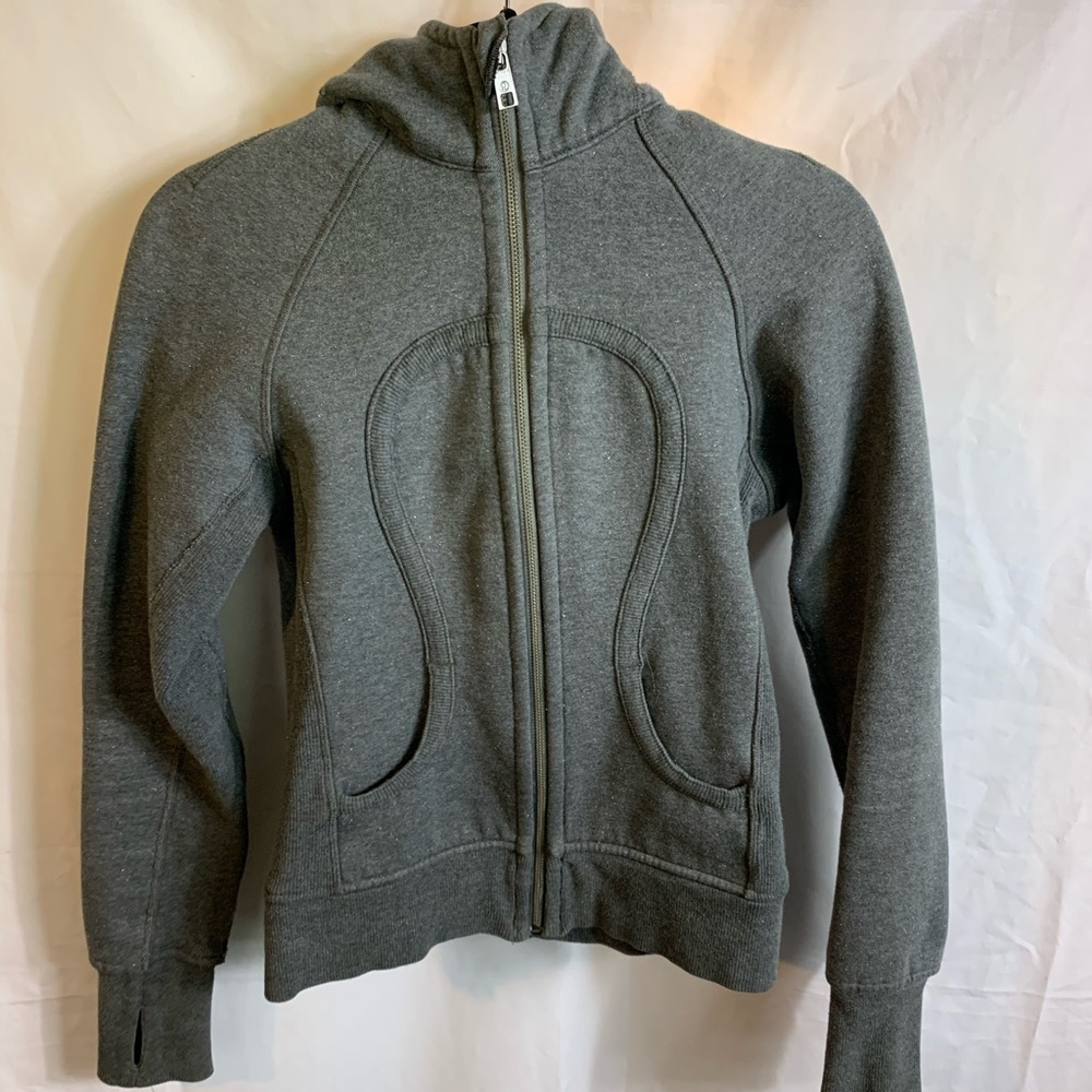 Women’s Lululemon Scuba Hoodie Grey Shimmer